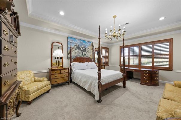 Bedroom, Chandelier, Interior, Recessed Lighting
