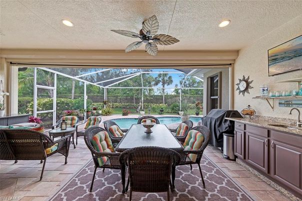 Dining room, Glass Ceilings, Interior, Pool, Recessed Lighting, Sun Room
