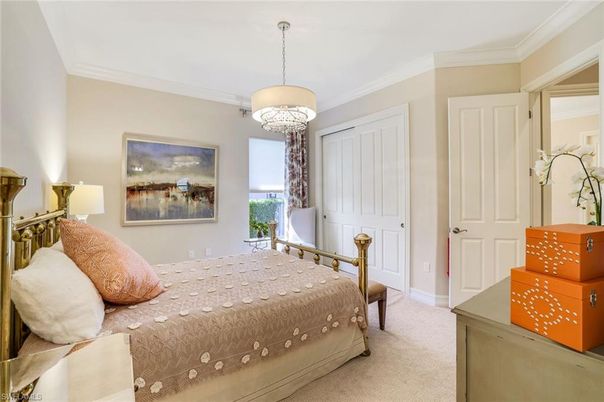 Bedroom, Chandelier, Interior