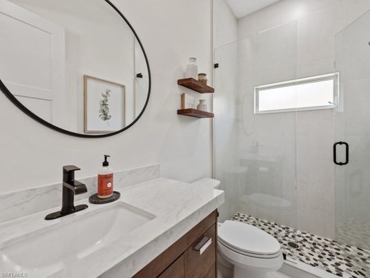 Bathroom, Glass Shower, Interior