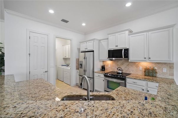 Interior, Kitchen, Recessed Lighting, Stainless Steel Appliances