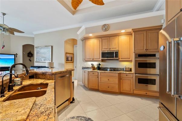 Interior, Kitchen, Recessed Lighting, Stainless Steel Appliances
