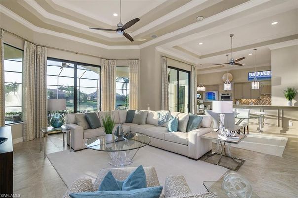 Interior, Kitchen, Living room, Pendant Lights, Recessed Lighting