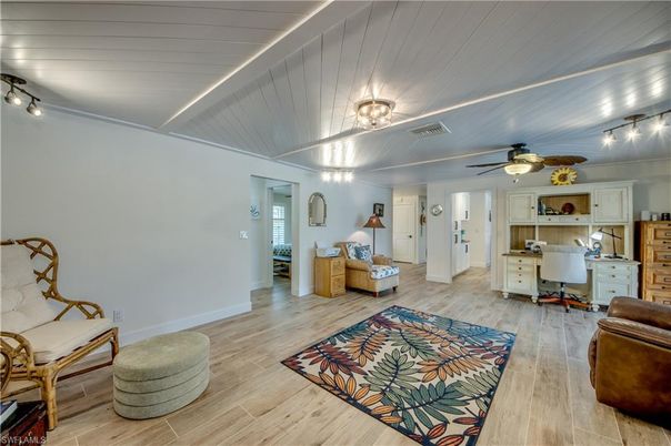 Home Office, Interior, Wood Texture Flooring