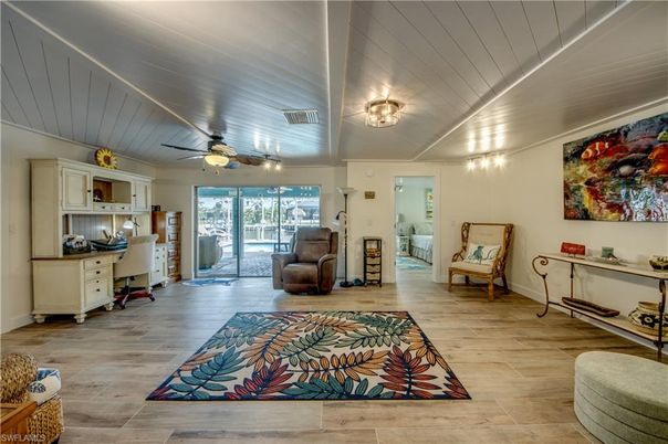 Home Office, Interior, Wood Texture Flooring