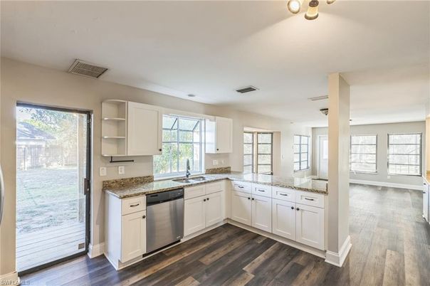 Interior, Kitchen, Wood Texture Flooring
