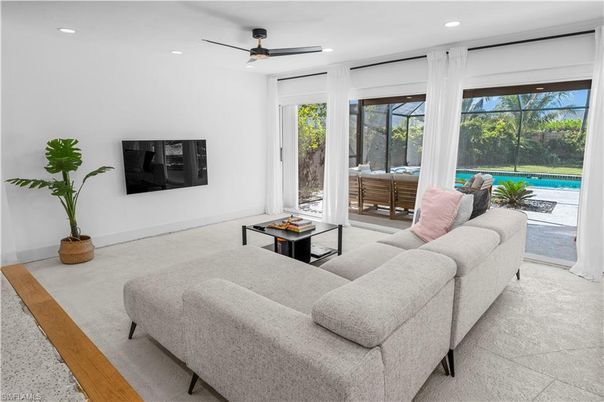 Interior, Living room, Recessed Lighting