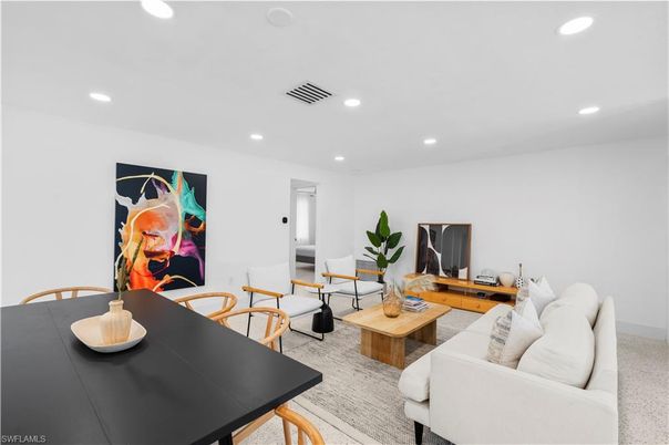 Interior, Living room, Recessed Lighting