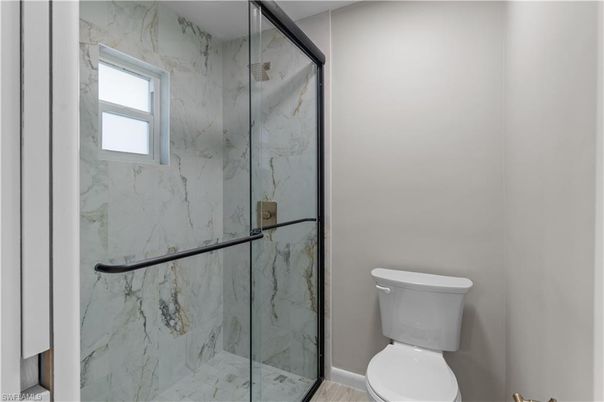 Bathroom, Glass Shower, Interior, Marble Walls