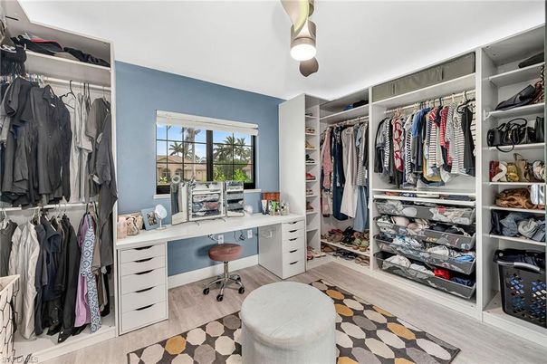 Home Office, Interior, Walk-in Closets, Wood Texture Flooring