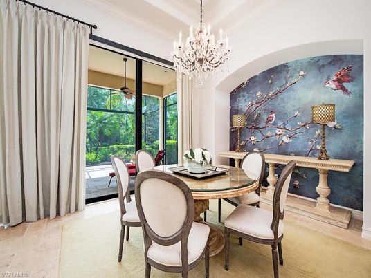 Chandelier, Dining room, Interior