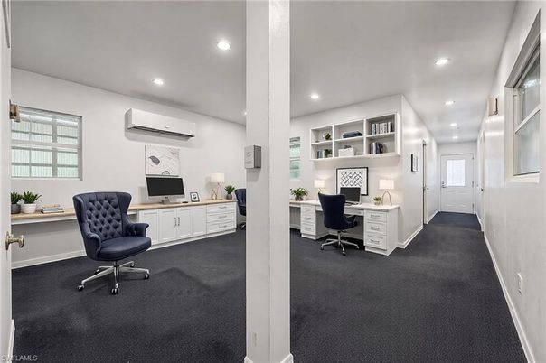 Home Office, Interior, Recessed Lighting