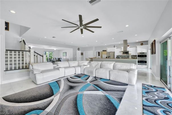 Interior, Kitchen, Living room, Recessed Lighting, Stainless Steel Appliances