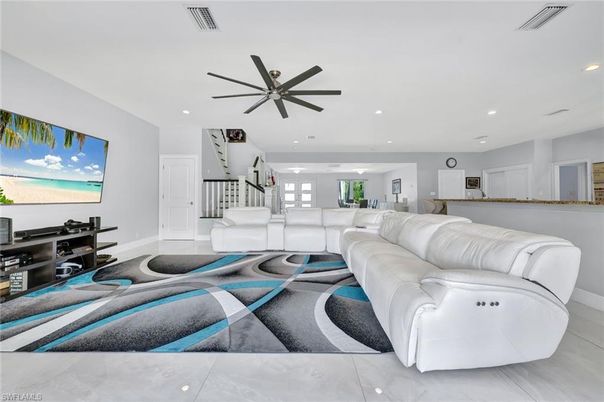 Interior, Living room, Recessed Lighting