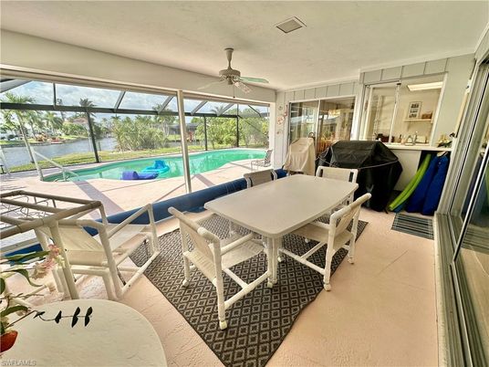 Dining room, Glass Ceilings, Interior, Pool, Sun Room, Water