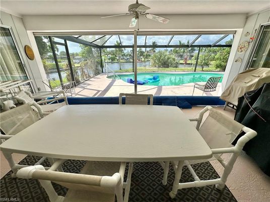 Dining room, Glass Ceilings, Interior, Pool, Sun Room, Water