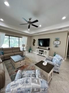 Interior, Living room, Recessed Lighting