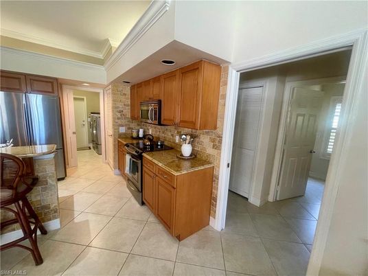 Interior, Kitchen, Stainless Steel Appliances, Stone Walls
