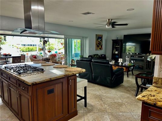 Interior, Kitchen, Living room, Recessed Lighting
