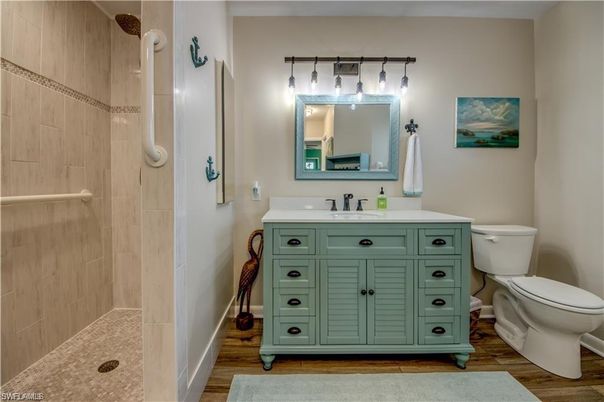 Bathroom, Interior, Wood Texture Flooring