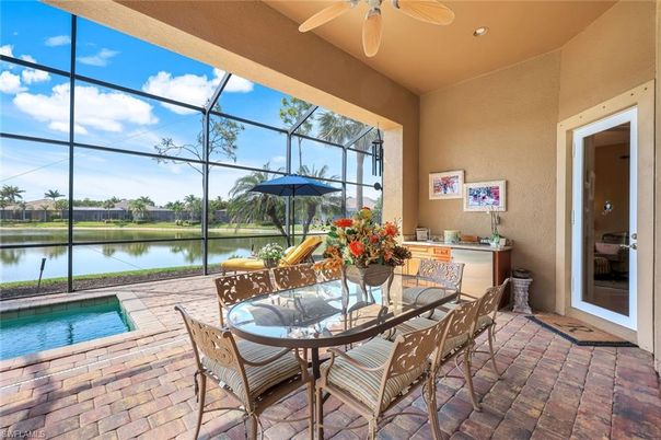 Dining room, Glass Ceilings, Interior, Pool, Recessed Lighting, Sun Room, Water