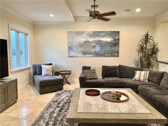 Interior, Living room, Recessed Lighting