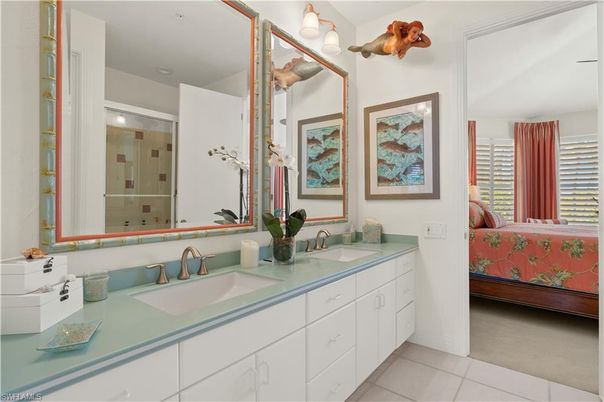 Bathroom, Bedroom, Dual Sink Vanities, Interior, Recessed Lighting
