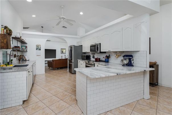 Interior, Kitchen, Recessed Lighting, Stainless Steel Appliances
