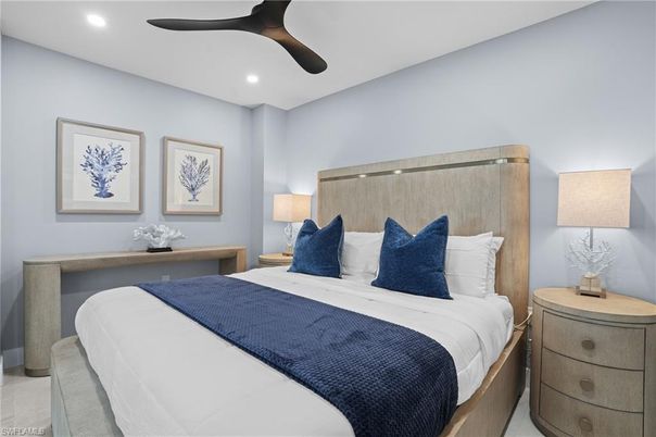 Bedroom, Interior, Recessed Lighting