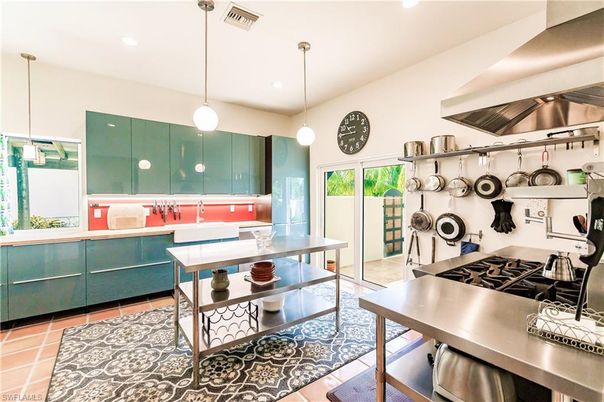 Interior, Kitchen, Pendant Lights, Recessed Lighting, Stainless Steel Appliances
