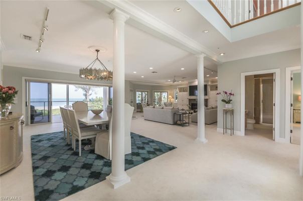 Chandelier, Dining room, Interior, Living room, Recessed Lighting