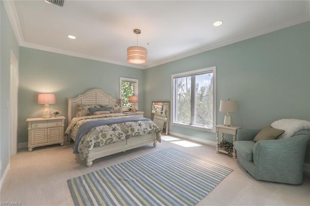 Bedroom, Interior, Recessed Lighting
