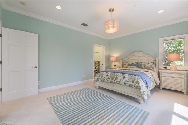 Bedroom, Interior, Pendant Lights, Recessed Lighting