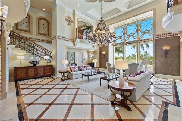 Chandelier, Interior, Living room, Recessed Lighting