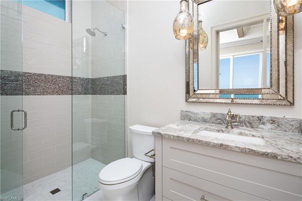 Bathroom, Glass Shower, Interior