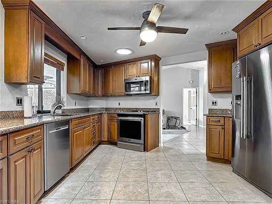 Interior, Kitchen, Recessed Lighting, Stainless Steel Appliances