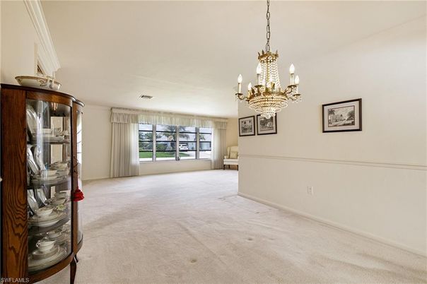 Chandelier, Empty room, Interior