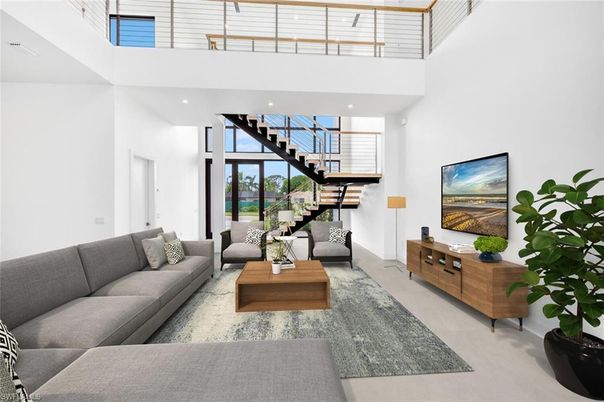 Interior, Living room, Recessed Lighting