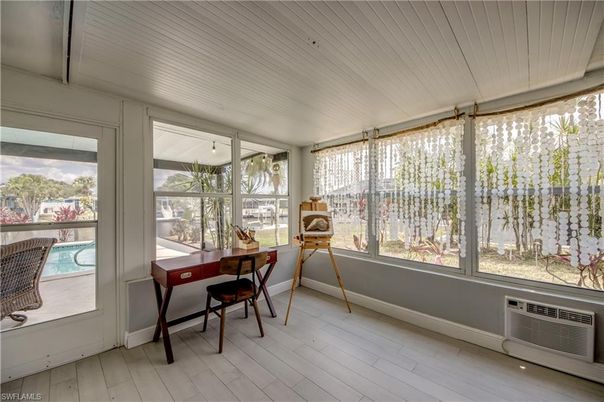 Interior, Sun Room, Wood Texture Flooring
