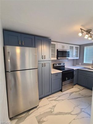 Interior, Kitchen, Marble, Stainless Steel Appliances