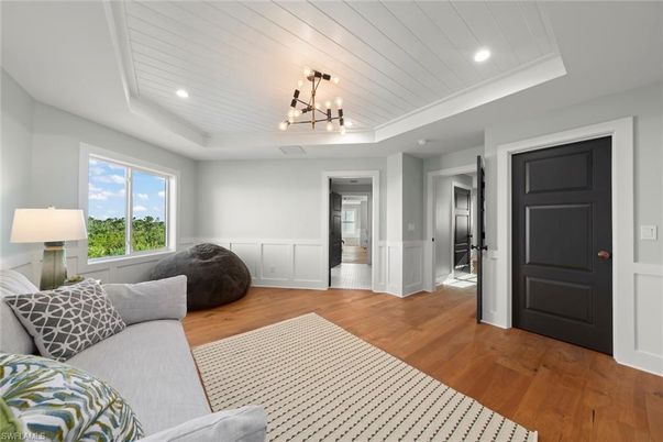 Interior, Pendant Lights, Recessed Lighting, Wood Texture Flooring
