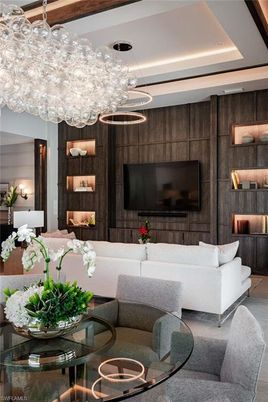 Chandelier, Interior, Living room