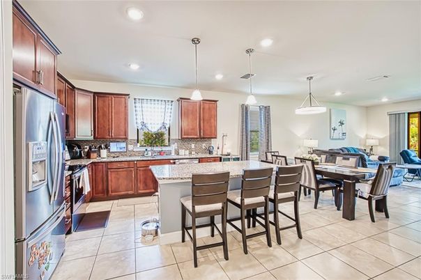 Dining room, Interior, Kitchen, Living room, Pendant Lights, Recessed Lighting
