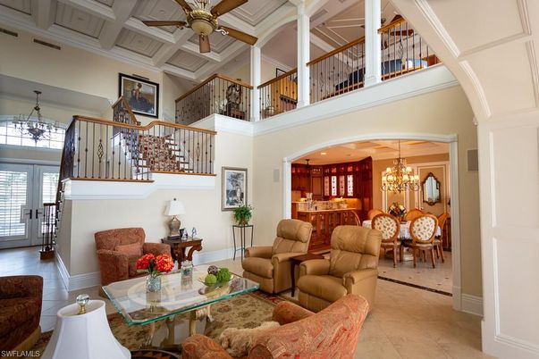 Chandelier, Dining room, Interior, Living room, Recessed Lighting