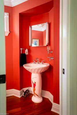 Bathroom, Interior, Wood Texture Flooring