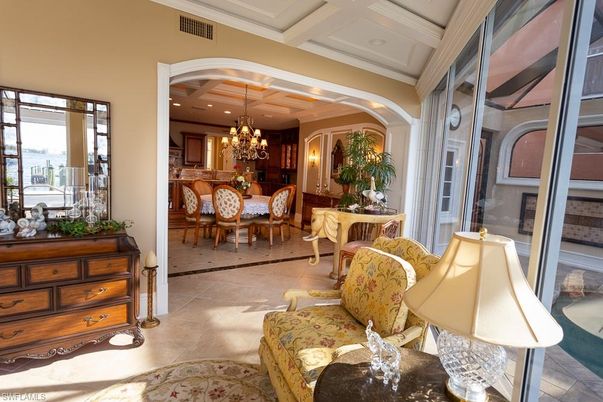 Chandelier, Dining room, Interior, Recessed Lighting