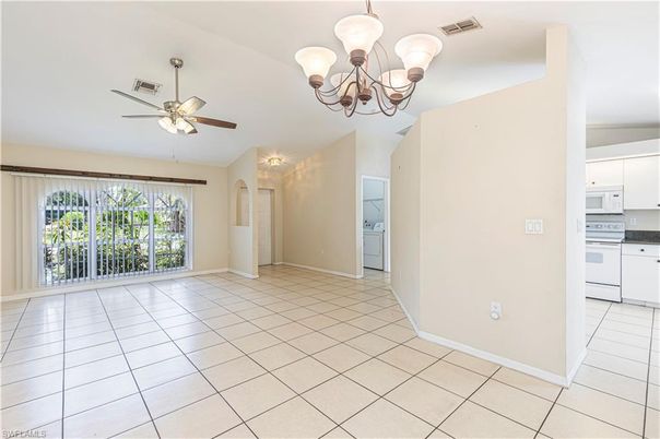 Chandelier, Empty room, Interior, Kitchen