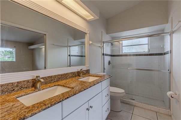 Bathroom, Dual Sink Vanities, Glass Shower, Interior