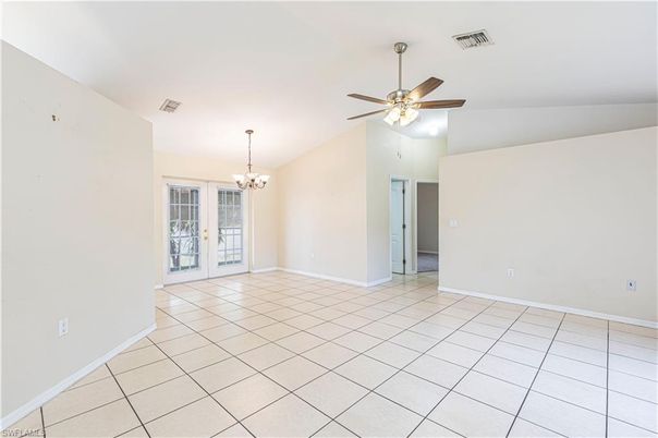 Chandelier, Empty room, Interior