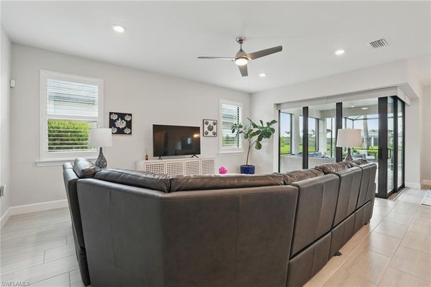 Interior, Living room, Recessed Lighting